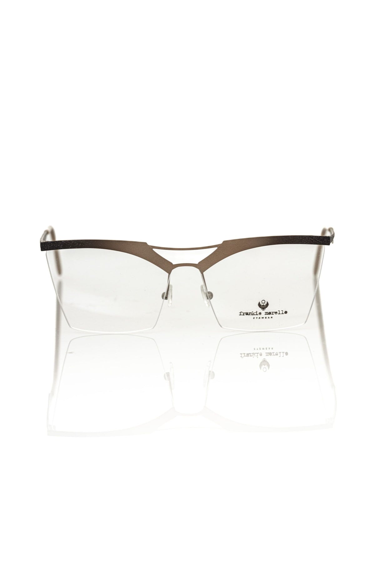 Frankie Morello Gold Metallic Women's Eyeglass Frame
