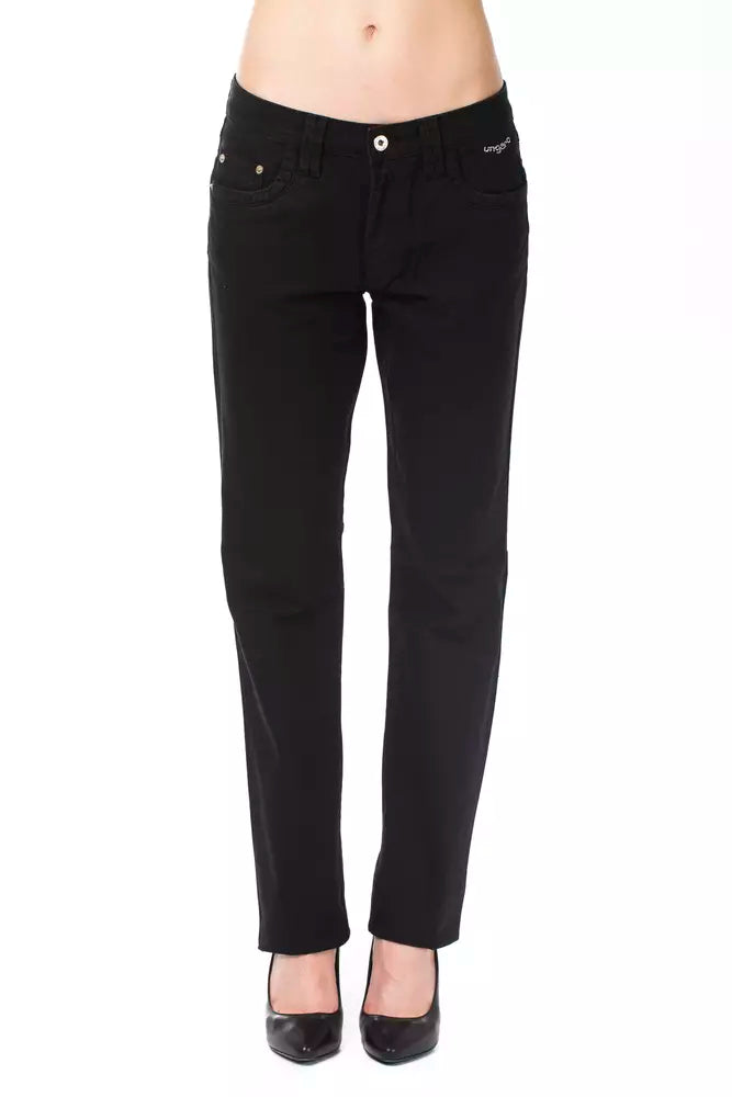 Ungaro Fever Black Cotton Women Pant