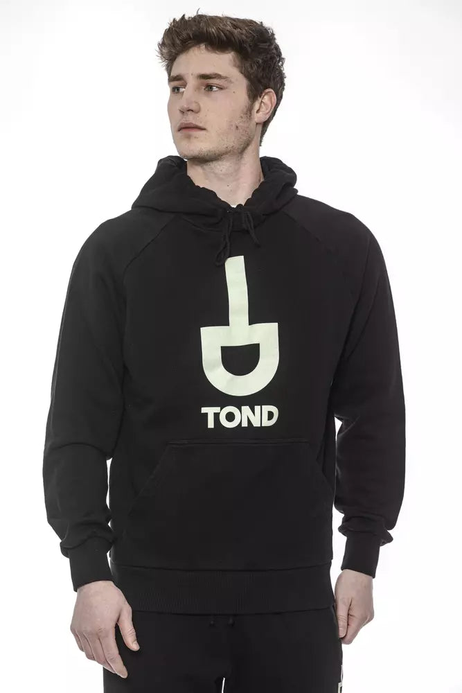 Tond Black Cotton Men's Hoodie
