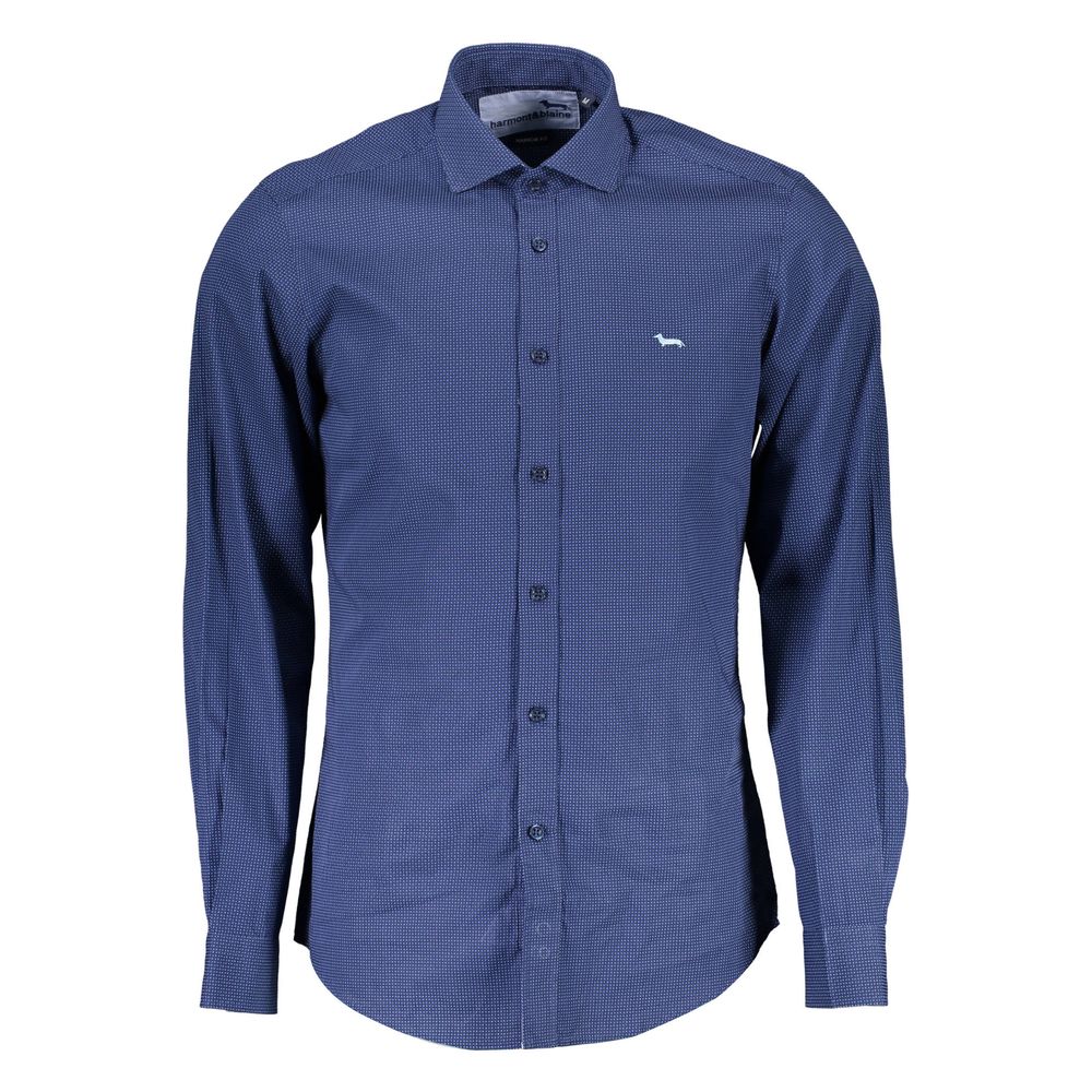 Harmont & Blaine Blue Cotton Shirt