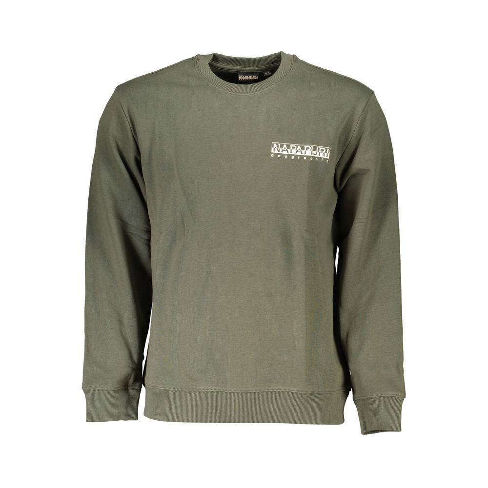 Napapijri Verde Cotton Men Sweatshirt
