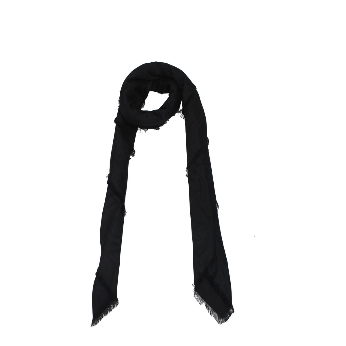 Balmain Black Viscose Foulards