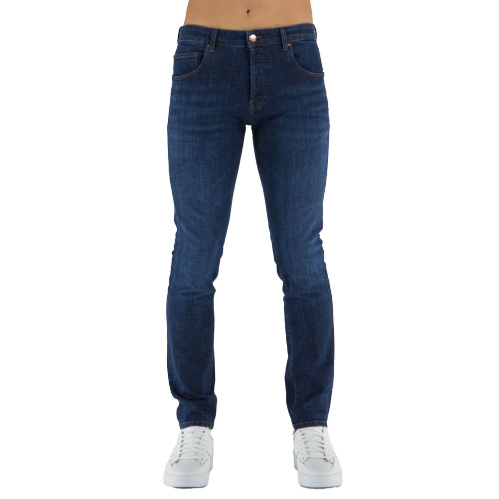 Don The Fuller Blue Cotton Men's Jeans