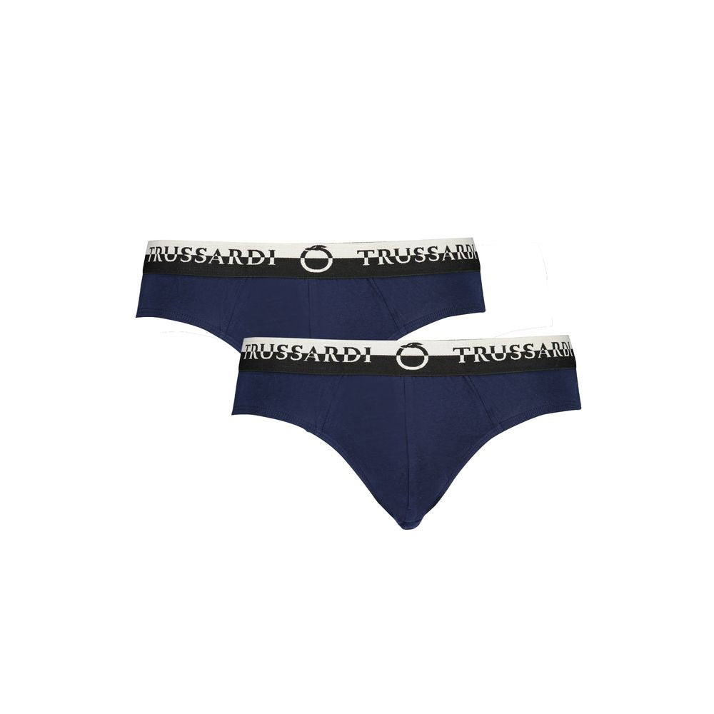 Trussardi Blu Cotton Men Underwear