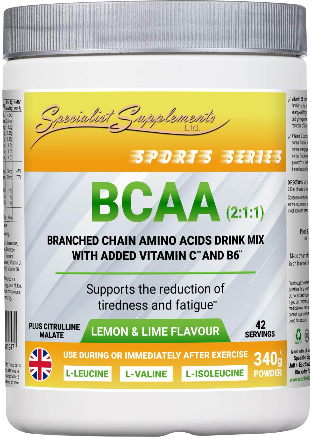 BCAA - front of pack