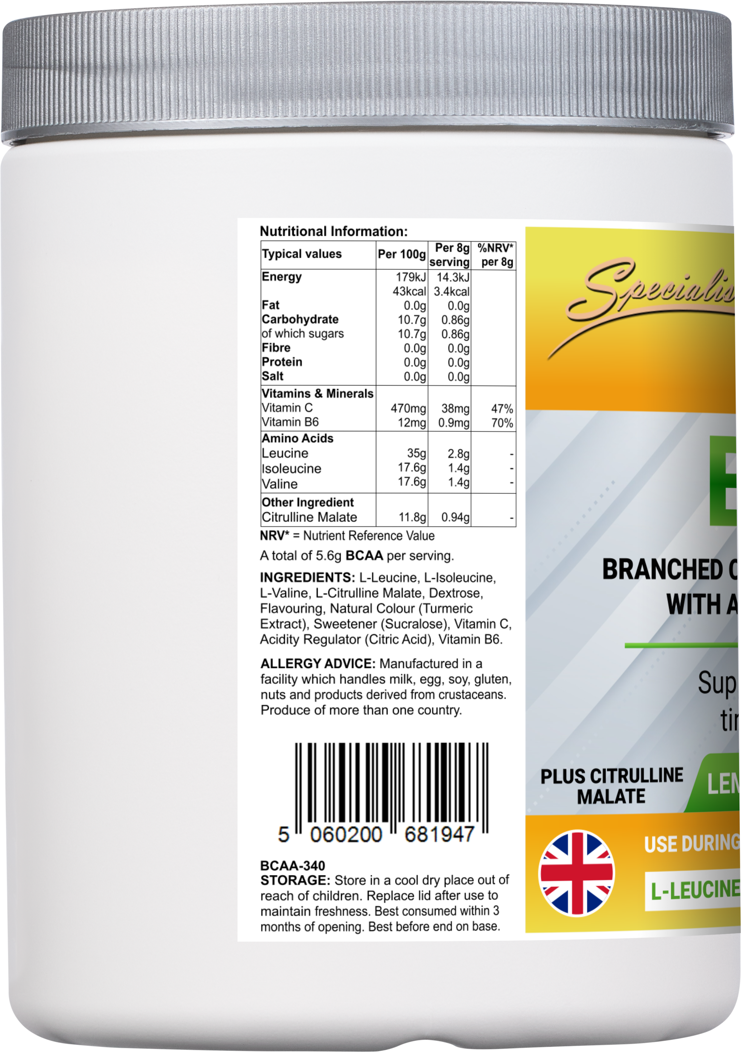 BCAA - left side