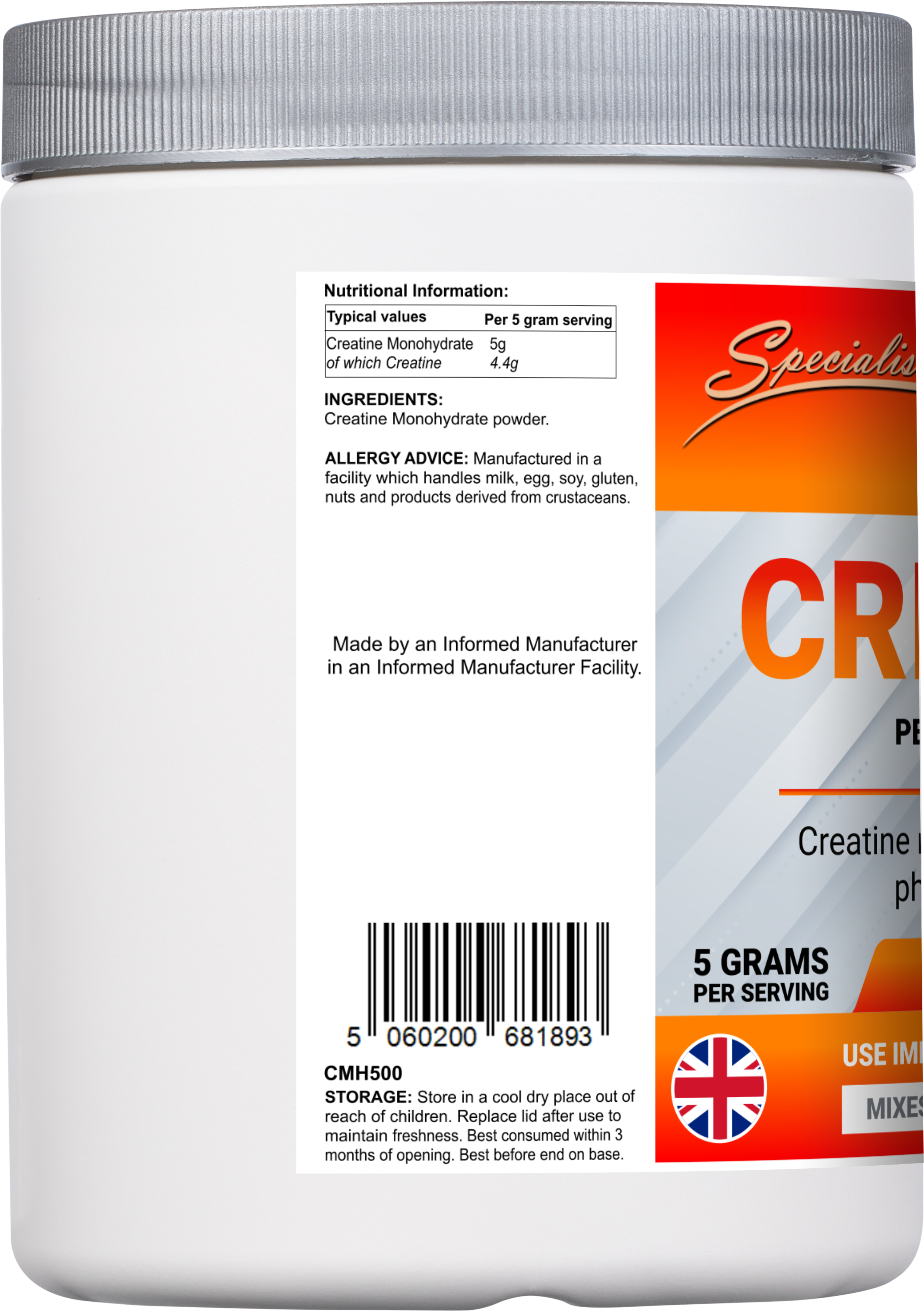 Creatine - left side