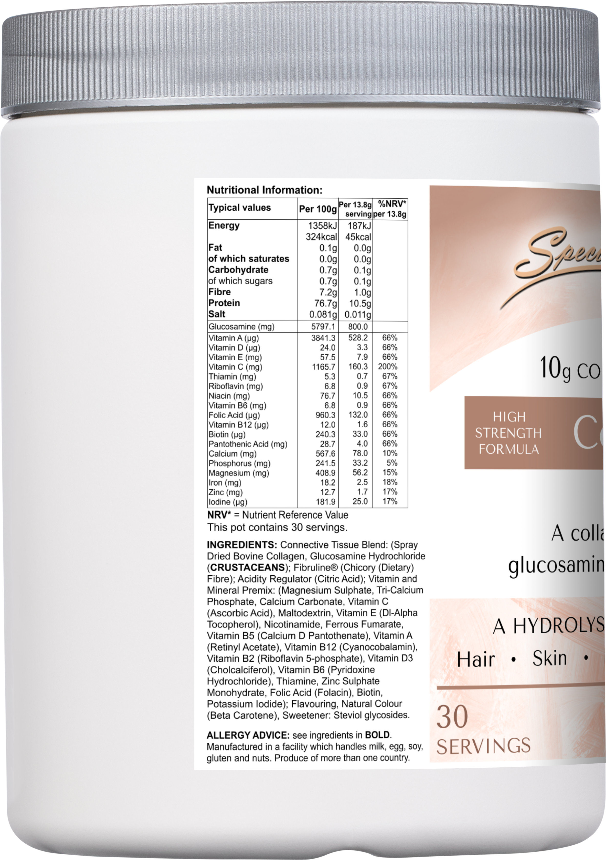Collagen Nourish + - left side