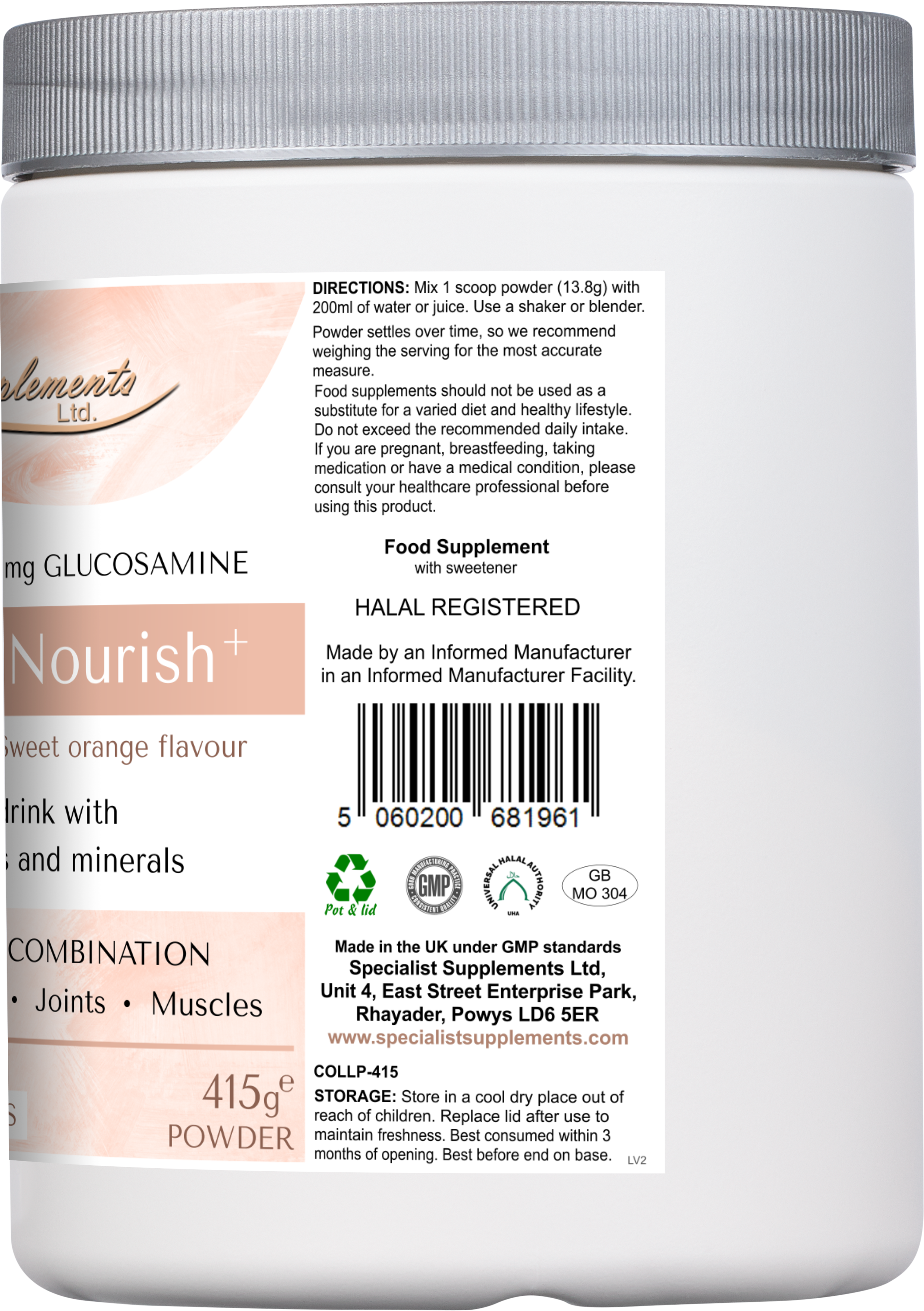 Collagen Nourish + - right side