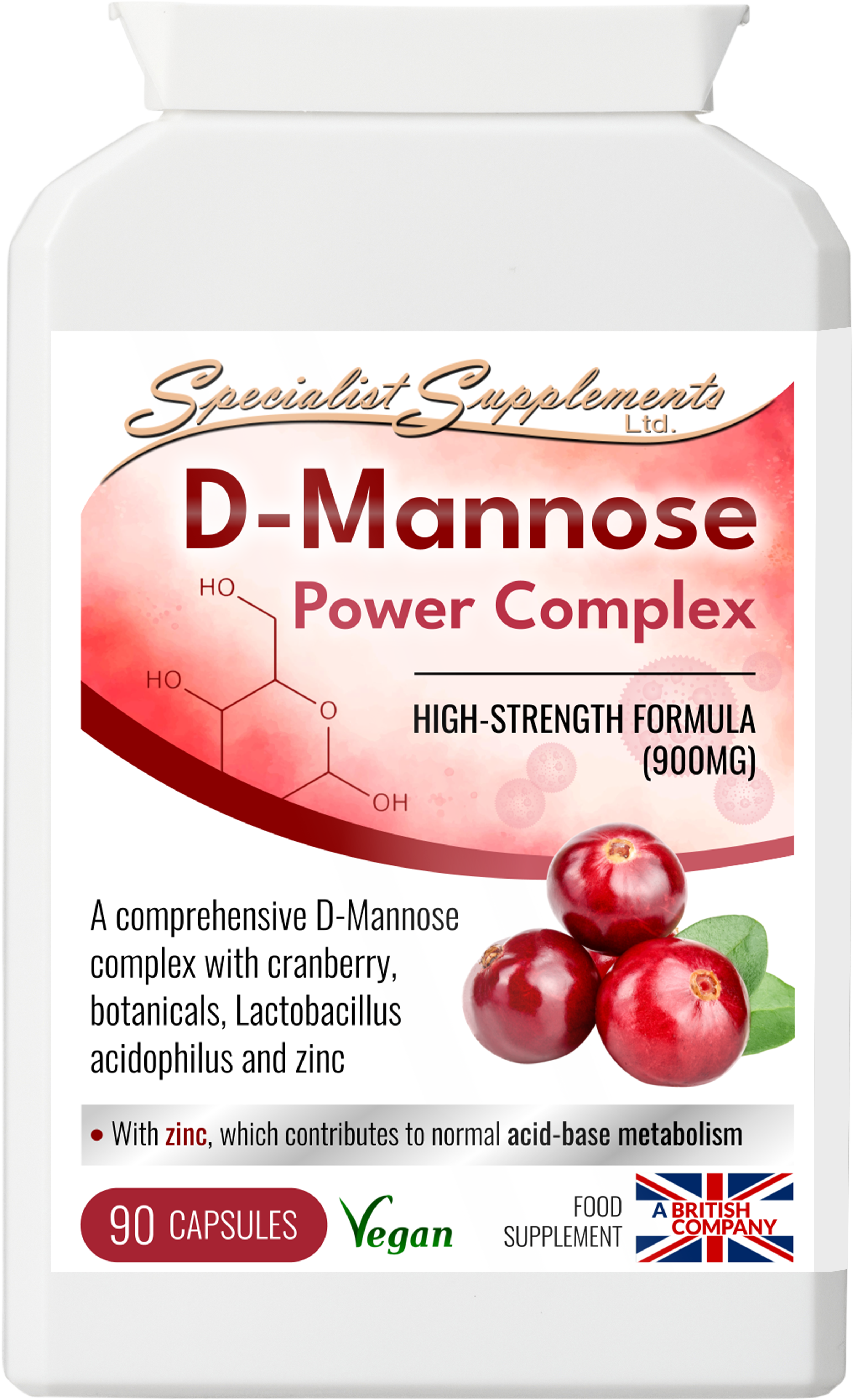 D-Mannose Power Complex - front of pack