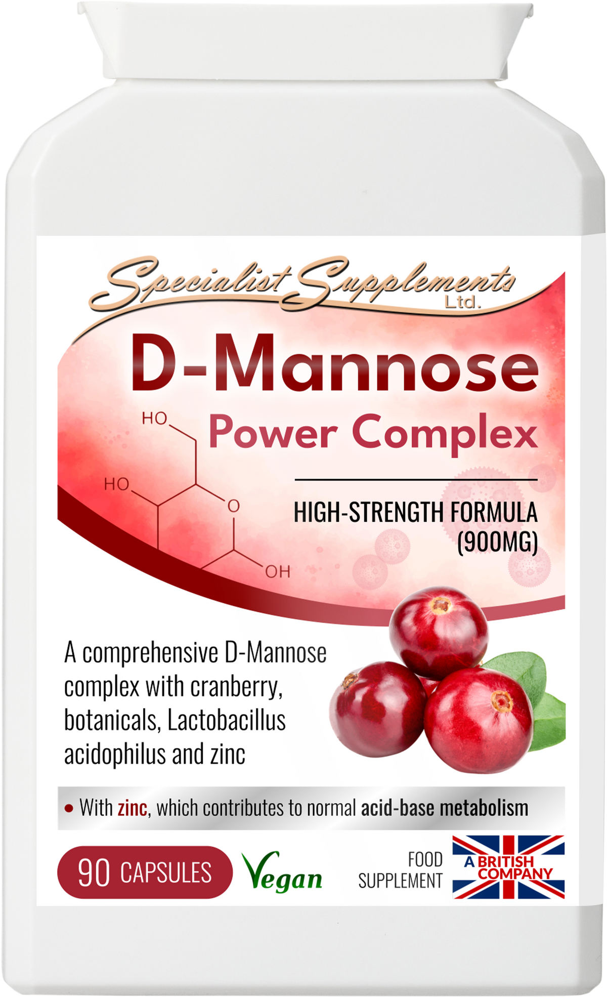 D-Mannose Power Complex - front of pack
