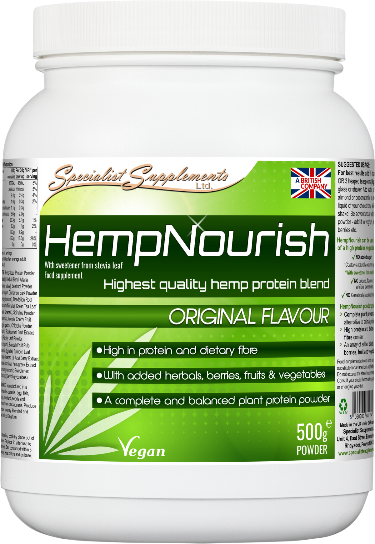 HempNourish - front of pack