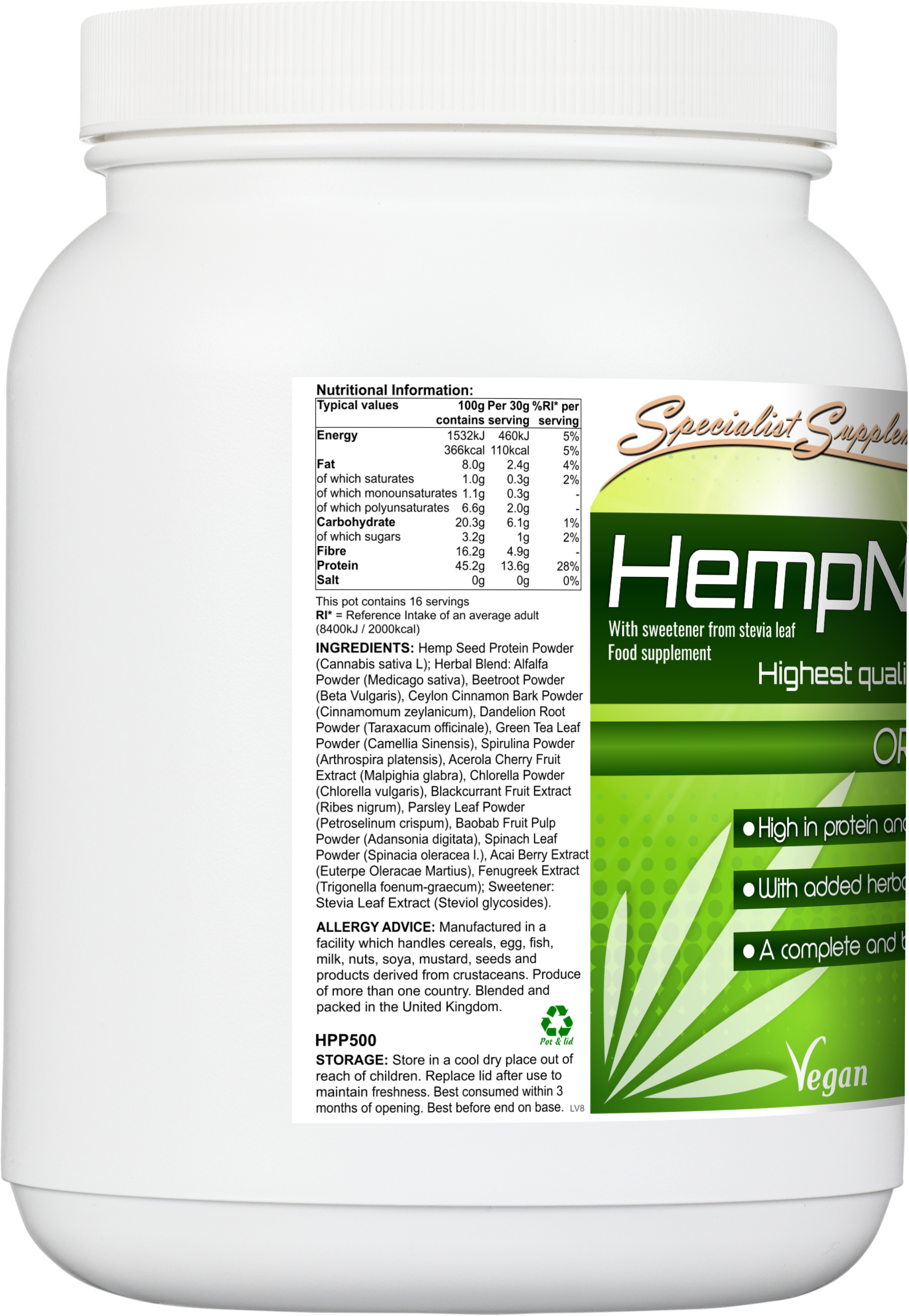 HempNourish - left side