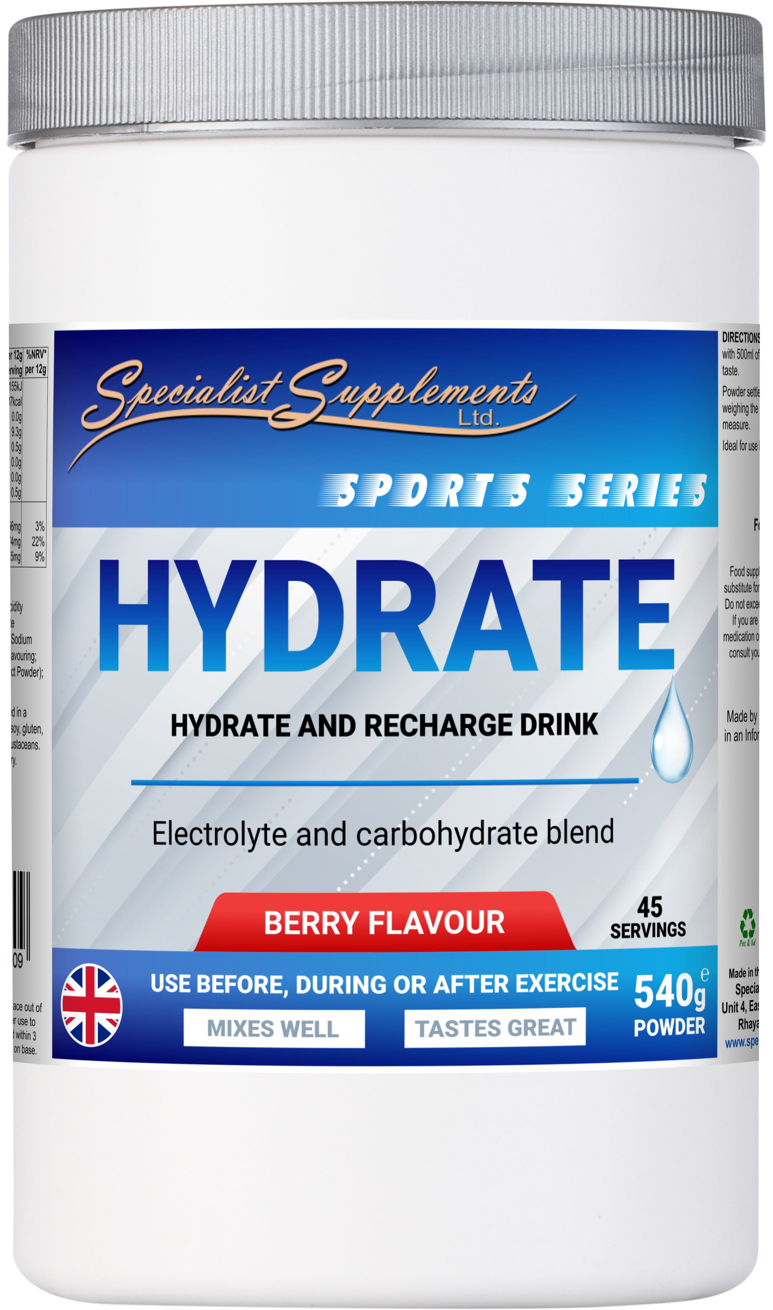 Hydrate - front of pack