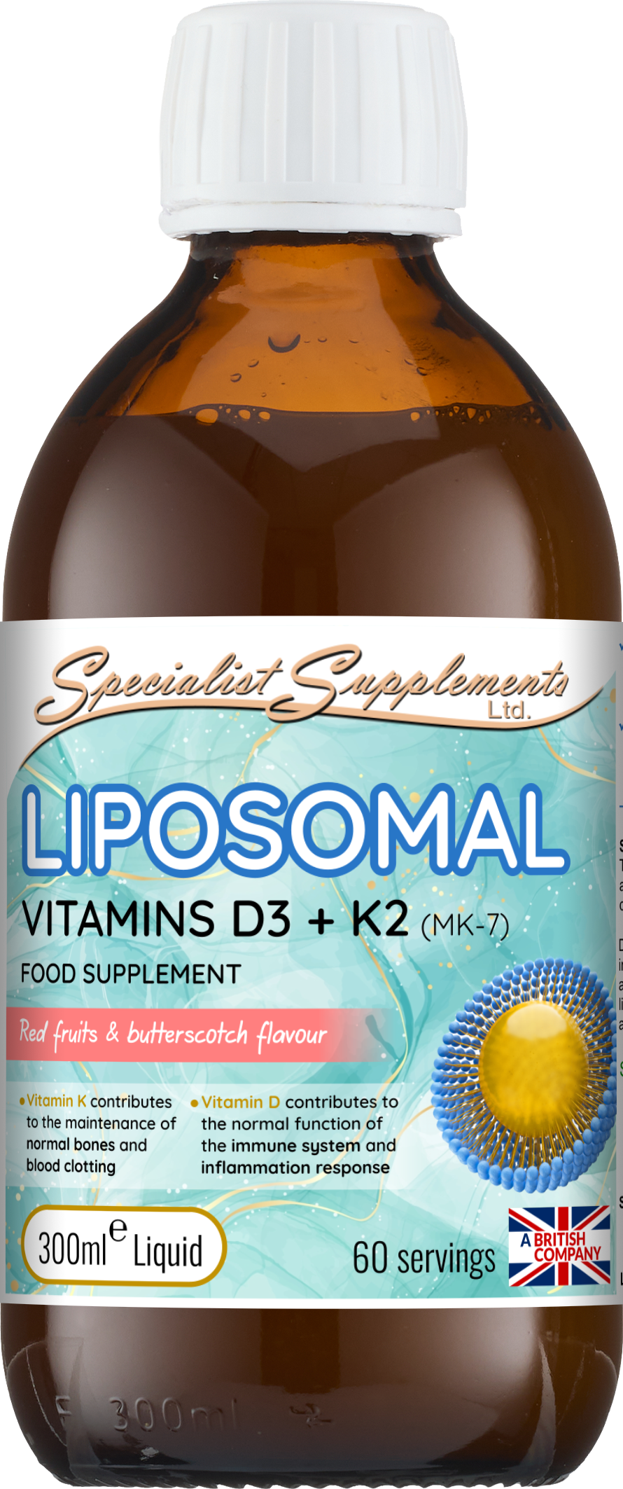 LIPOSOMAL Vitamins D3 + K2 - front of pack