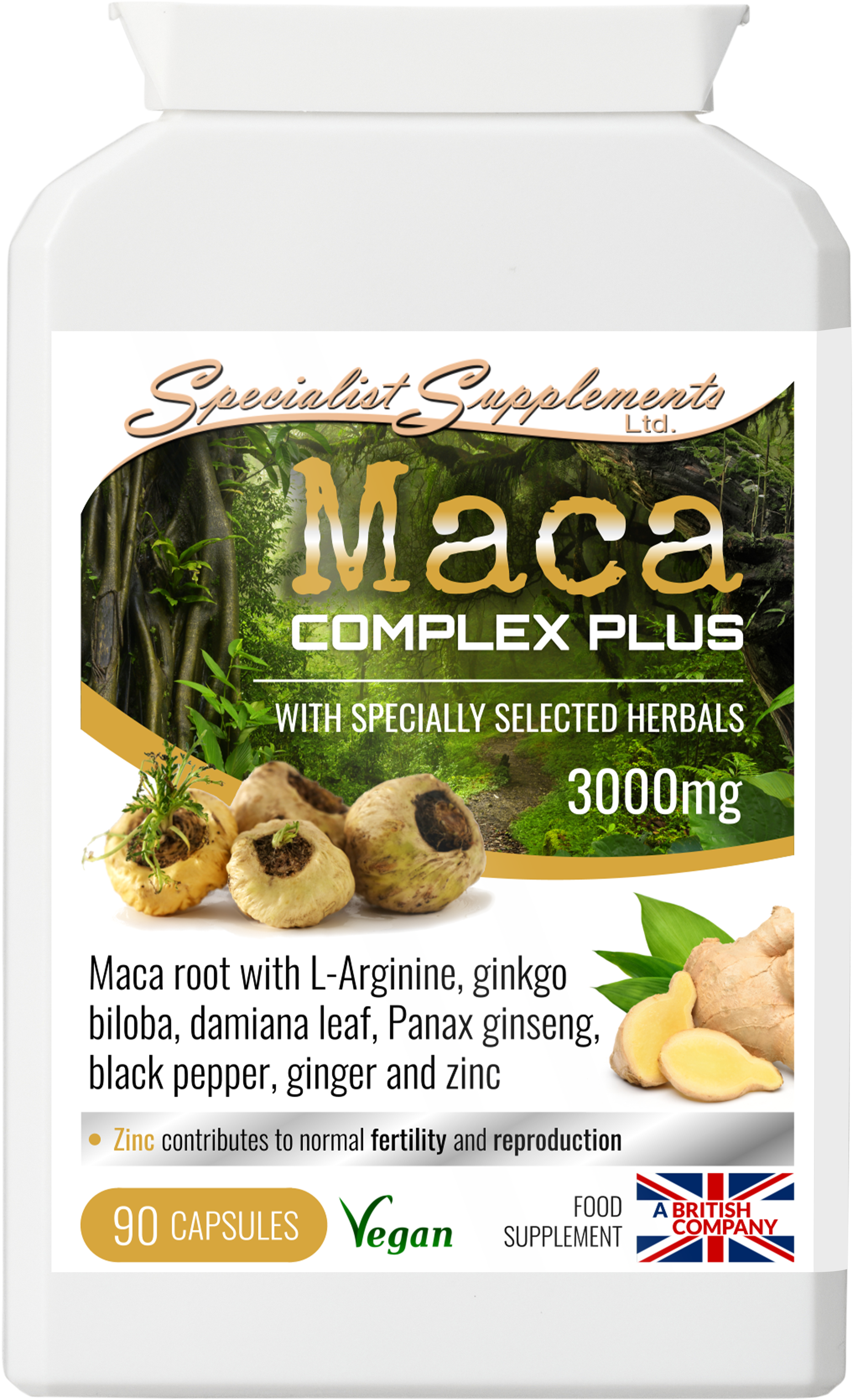 Maca Complex Plus - front of pack