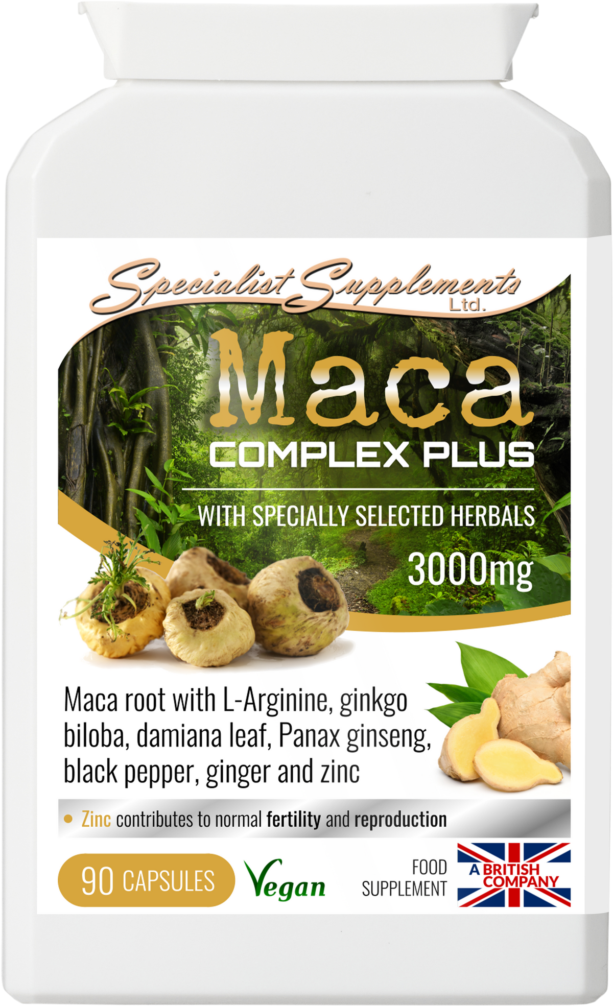 Maca Complex Plus - front of pack