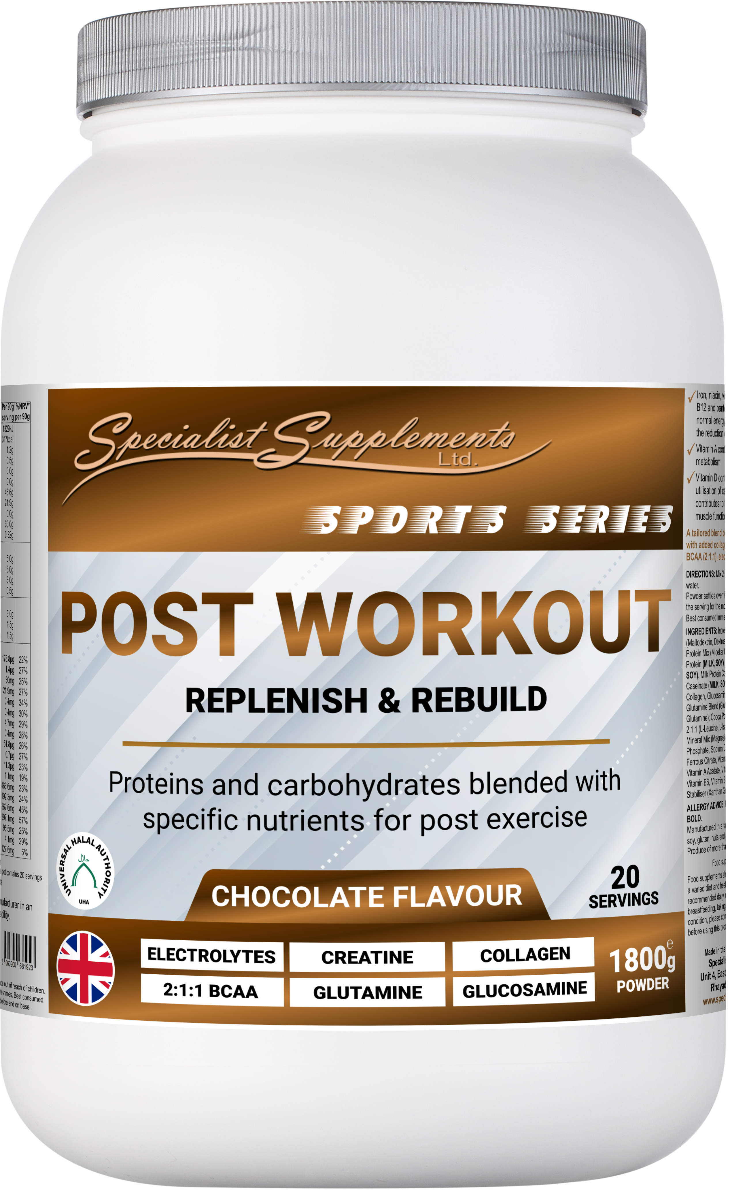 Post Workout - front of pack