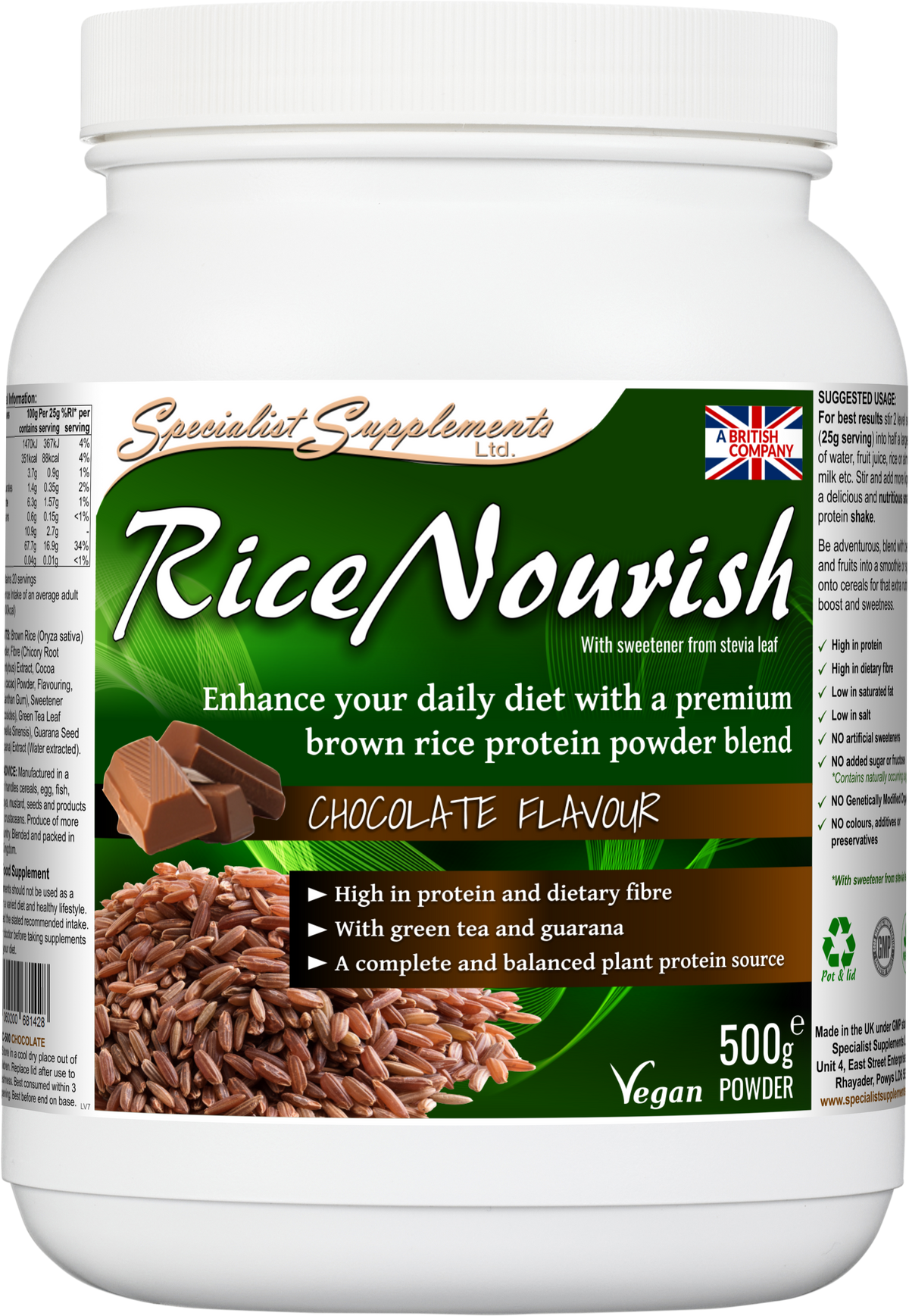 RiceNourish (Chocolate Flavour) - front of pack