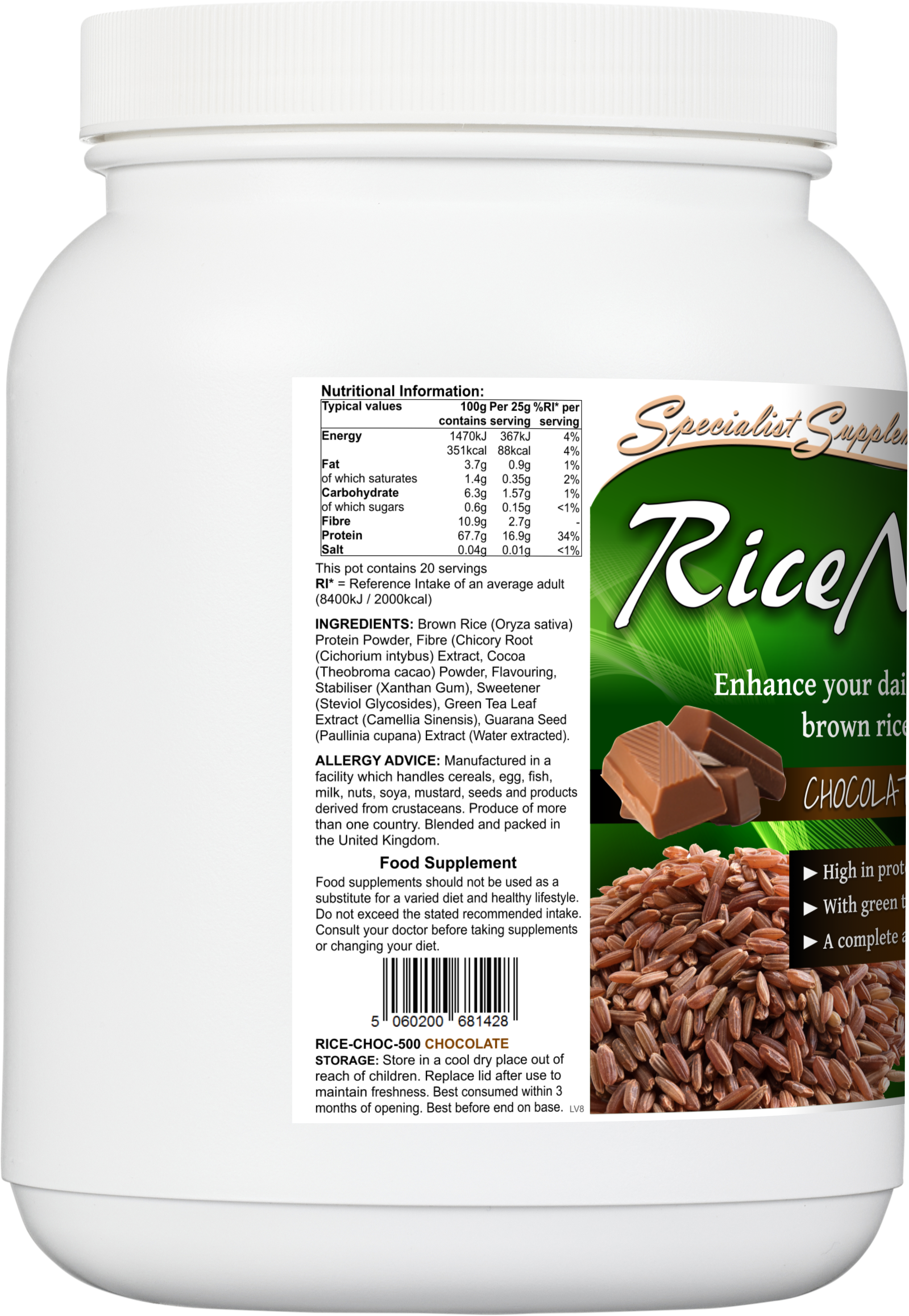 RiceNourish (Chocolate Flavour) - left side