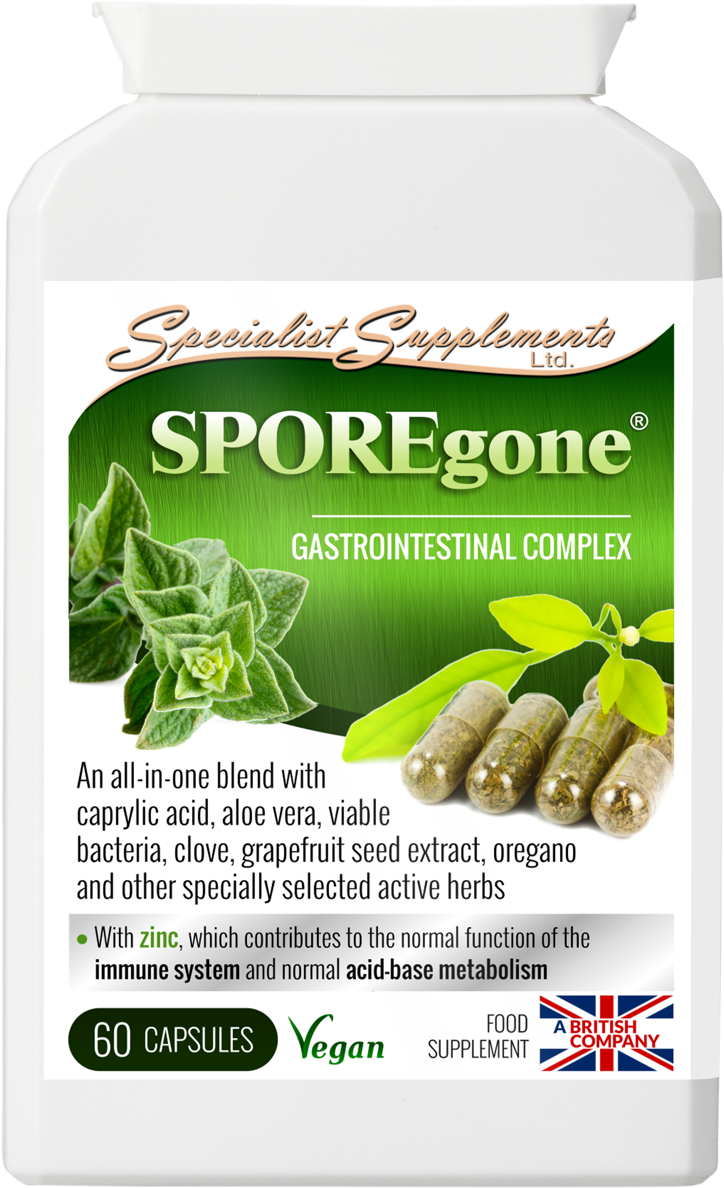 SPOREgone - front of pack
