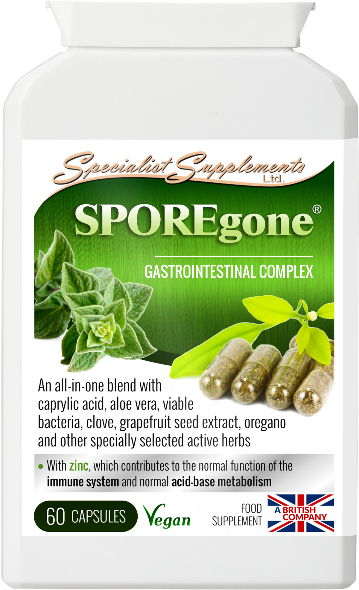 SPOREgone - front of pack