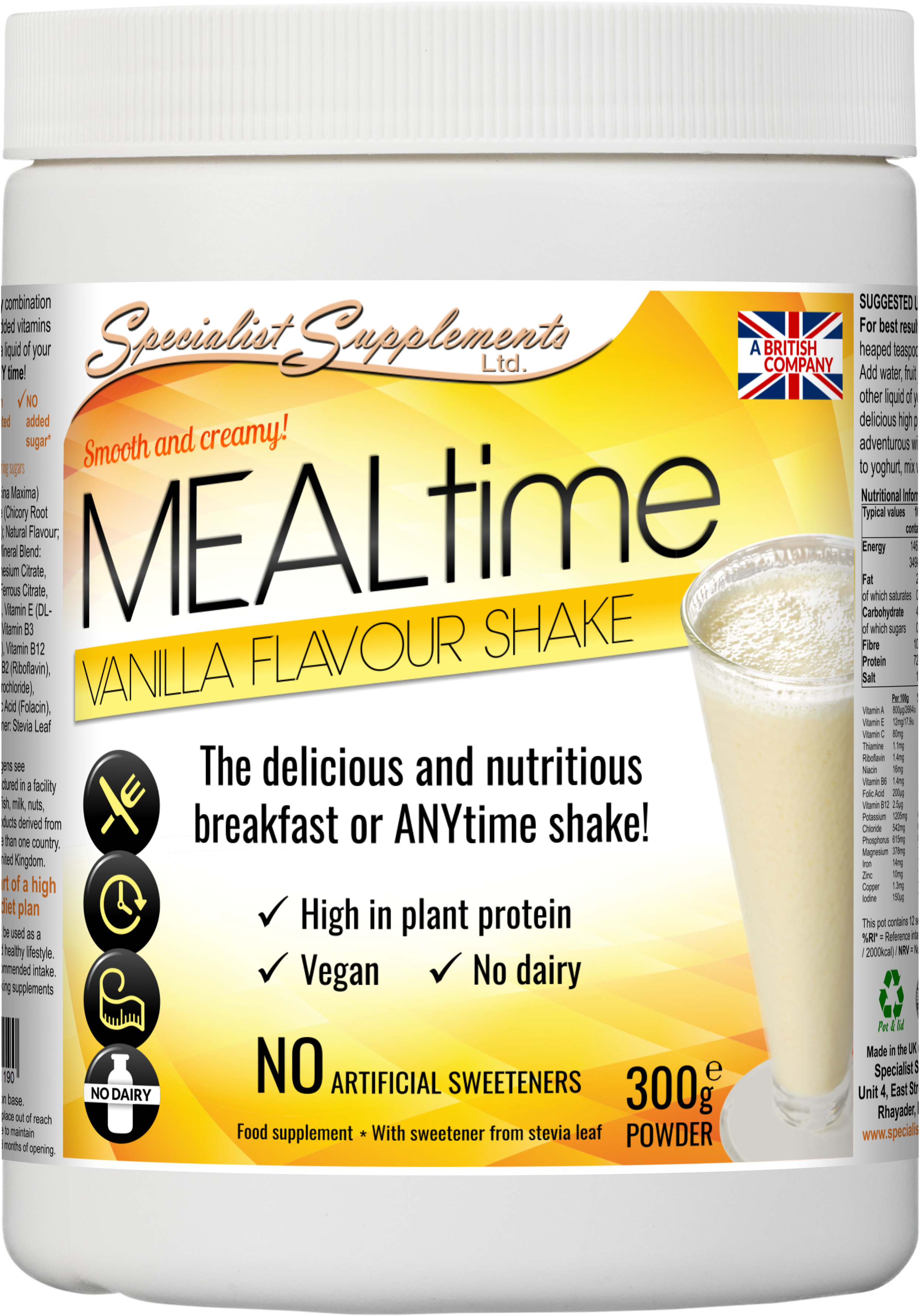 MEALtime (Vanilla) - front of pack