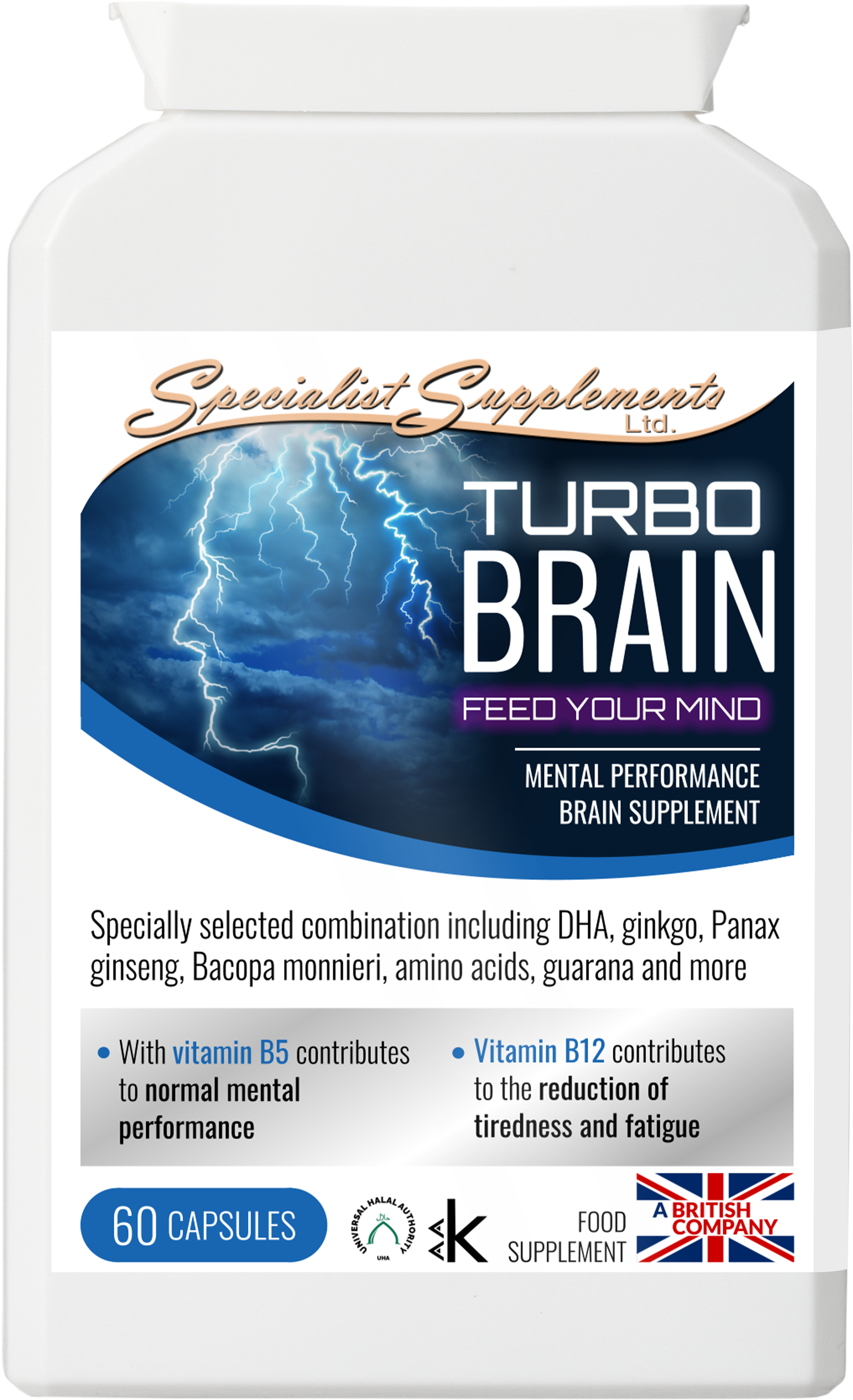 Turbo Brain - front of pack