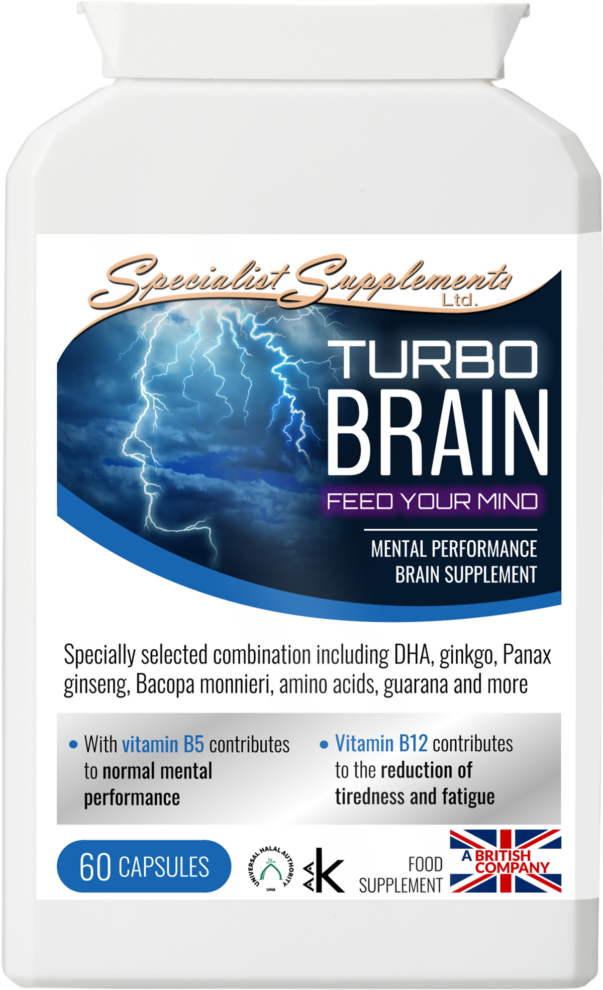 Turbo Brain - front of pack