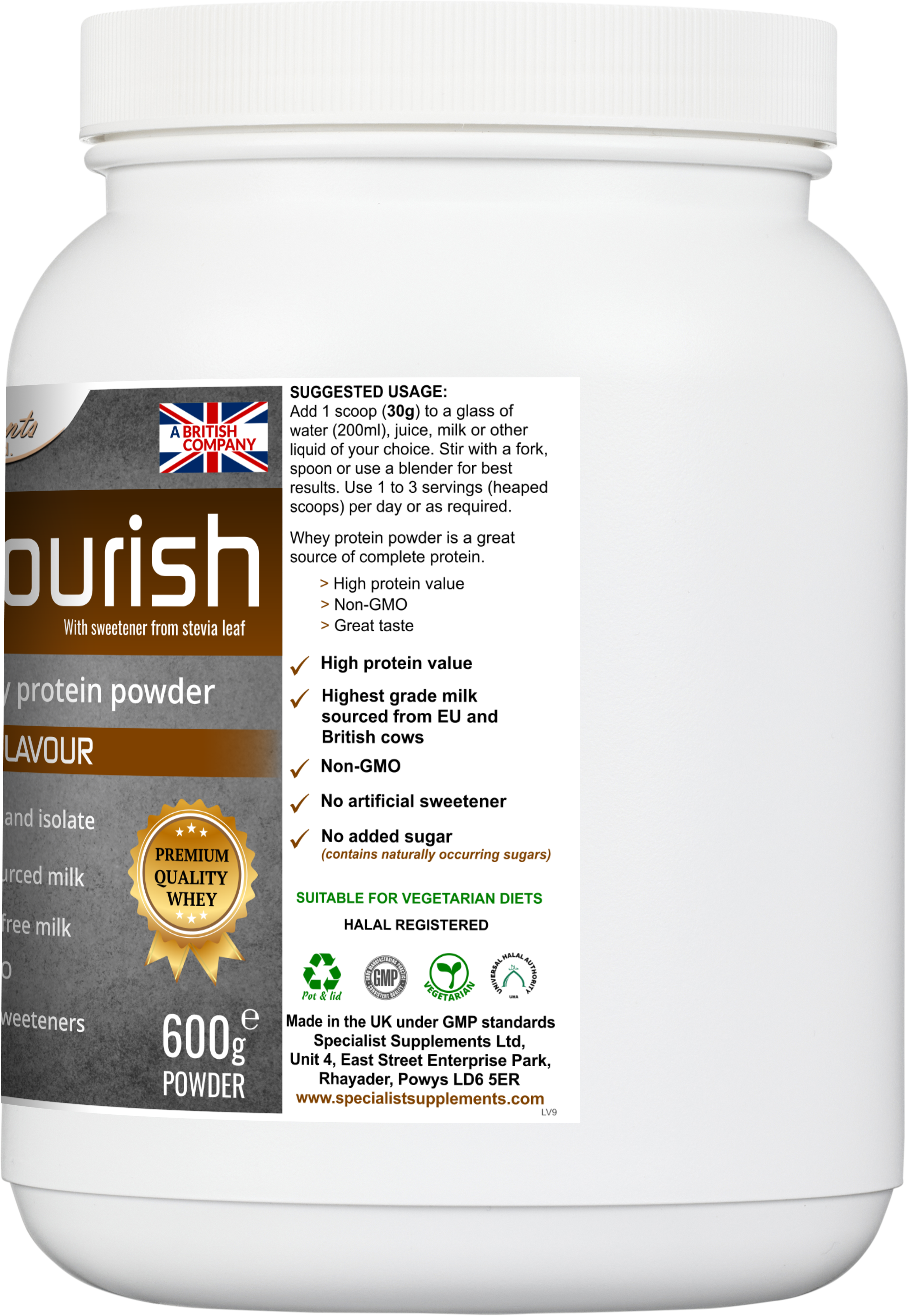 WheyNourish (Chocolate) - right side
